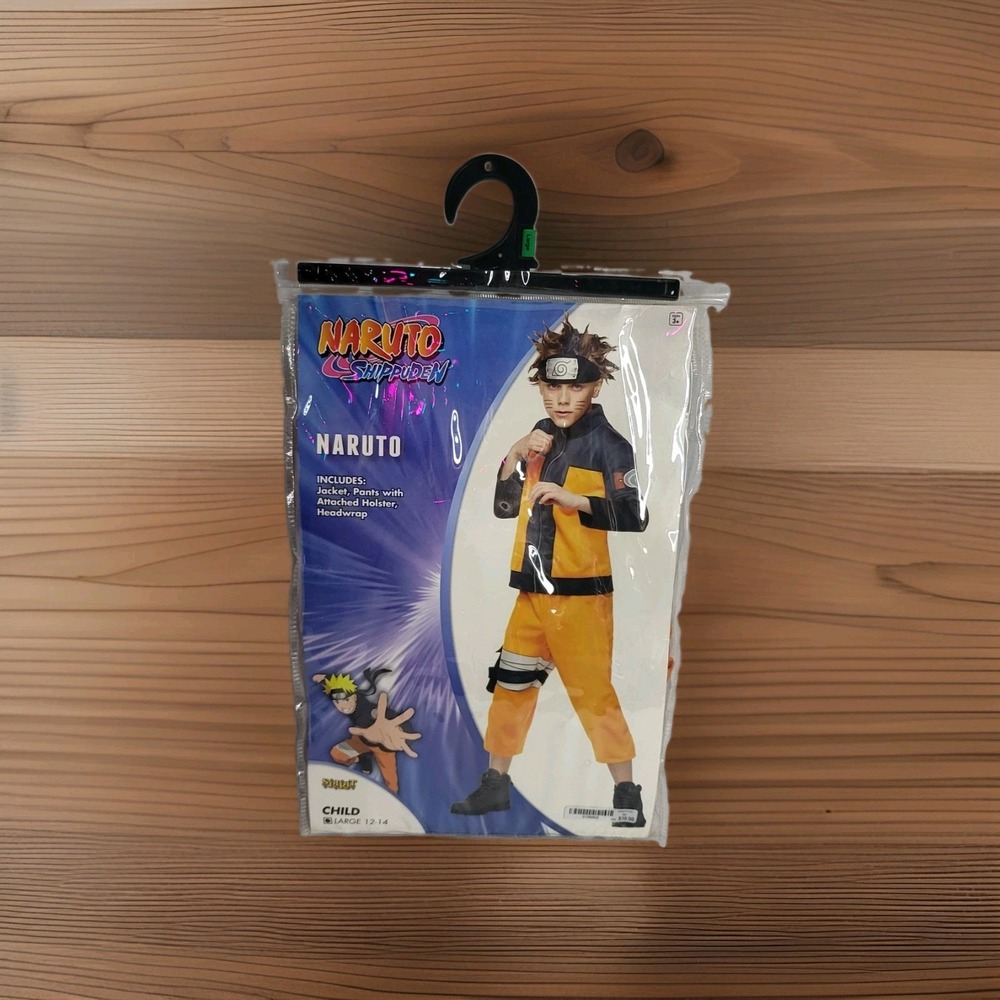Naruto Shippuden Child Youth L 12-14 Spirit Halloween Costume Cosplay Complete